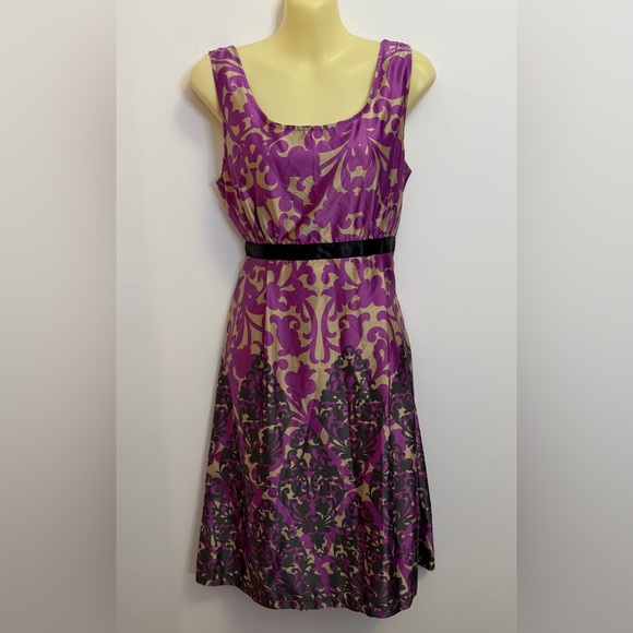 dELiA*s Dresses & Skirts - dELiA*s Purple and Black Floral Midi Dress